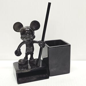 Vintage Disney Mickey Mouse Desk Organizer Notes Pen Pencil Holder